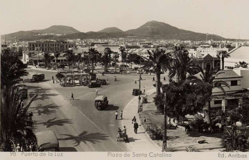 Una foto de Hermann Kurt del Parque Santa Catalina en 1945 (Foto Fedac)
